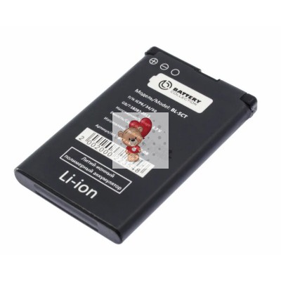 Аккумуляторная батарея для Nokia C5 (BL-5CT) - Battery Collection (Премиум)