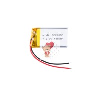 Аккумуляторная батарея универсальный 502035p 3,7v Li-Pol 400 mAh (5*20*35 mm) Аккумуляторная батарея универсальный 502035p 3,7v Li-Pol 400 mAh (5*20*35 mm)