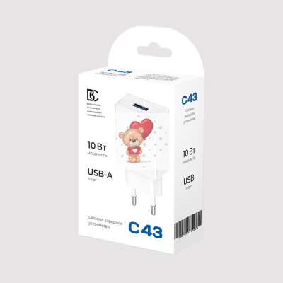 Сетевое зарядное устройство USB BC C43 (10W) Белый