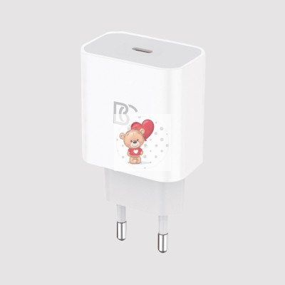 Сетевое зарядное устройство Type-C BC C60 (20W, PD) Белый