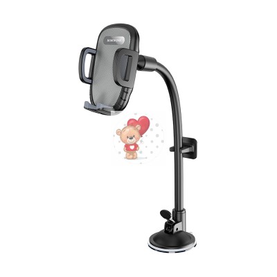 Авто держатель Borofone BH54 (раздвижной, на приборную панель/лобовое стекло, ножка 30 cм) Черный