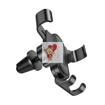 Авто держатель Borofone BH74 (раздвижной, в дефлектор) Черный