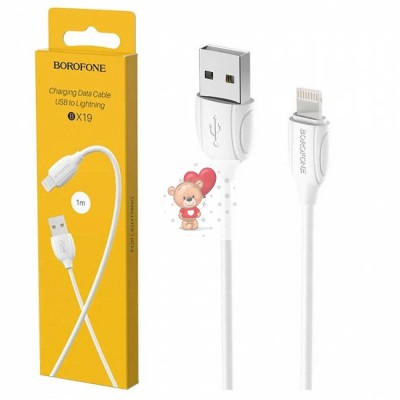 Кабель USB - Lightning Borofone BX19 (2A) Белый