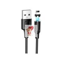 Кабель USB - Lightning Borofone BX41 (2.4A, магнитный) Черный Кабель USB - Lightning Borofone BX41 (2.4A, магнитный) Черный