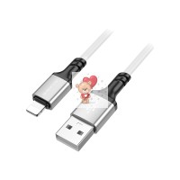 Кабель USB - Lightning Borofone BX83 (2.4A, силикон, термостойкий) Белый Кабель USB - Lightning Borofone BX83 (2.4A, силикон, термостойкий) Белый