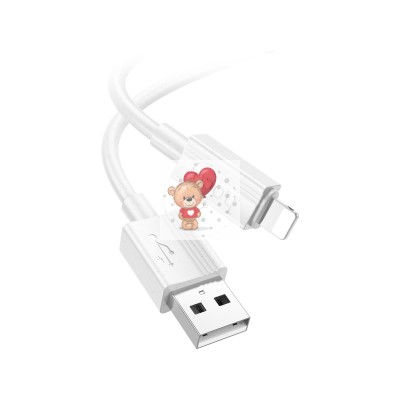 Кабель USB - Lightning Hoco X1 (2.4А) Белый