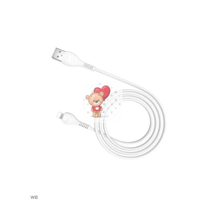 Кабель USB - Lightning Hoco X37 (2.4А) Белый Кабель USB - Lightning Hoco X37 (2.4А) Белый