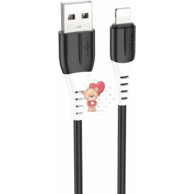 Кабель USB - Lightning Hoco X82 (2.4А, оплетка силикон, термостойкий) Черный Кабель USB - Lightning Hoco X82 (2.4А, оплетка силикон, термостойкий) Черный