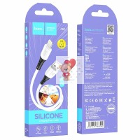 Кабель USB - Lightning Hoco X82 (2.4А, оплетка силикон, термостойкий) Белый Кабель USB - Lightning Hoco X82 (2.4А, оплетка силикон, термостойкий) Белый