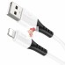 Кабель USB - Lightning Hoco X82 (2.4А, оплетка силикон, термостойкий) Белый Кабель USB - Lightning Hoco X82 (2.4А, оплетка силикон, термостойкий) Белый