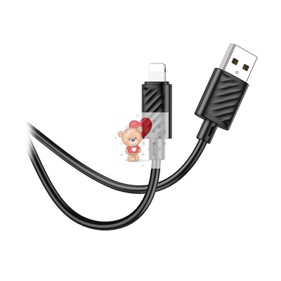 Кабель USB - Lightning Hoco X88 (2.4А) Черный