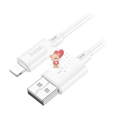 Кабель USB - Lightning Hoco X88 (2.4А) Белый Кабель USB - Lightning Hoco X88 (2.4А) Белый