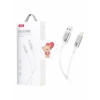 Кабель USB - Lightning XO NB251 (6A, силикон) Белый