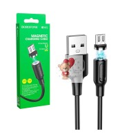 Кабель USB - MicroUSB Borofone BX41 (2.4A, магнитный) Черный Кабель USB - MicroUSB Borofone BX41 (2.4A, магнитный) Черный