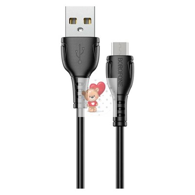 Кабель USB - MicroUSB Borofone BX51 (2.4A) Черный Кабель USB - MicroUSB Borofone BX51 (2.4A) Черный