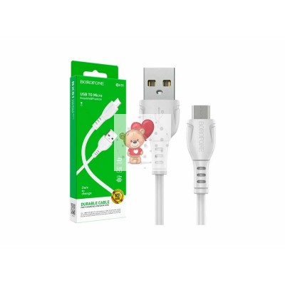 Кабель USB - MicroUSB Borofone BX51 (2.4A) Белый