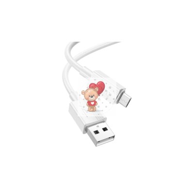 Кабель USB - MicroUSB Hoco X1 (2.4A) Белый Кабель USB - MicroUSB Hoco X1 (2.4A) Белый