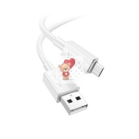 Кабель USB - MicroUSB Hoco X107 (2.4A) Белый Кабель USB - MicroUSB Hoco X107 (2.4A) Белый