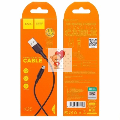 Кабель USB - MicroUSB Hoco X25 (2A) Черный