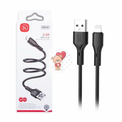 Кабель USB - MicroUSB XO NB230 (2.4A) Черный