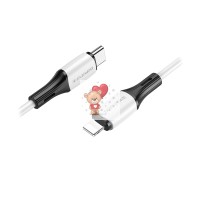 Кабель Type-C - Lightning Borofone BX79 (3A, 20W, PD, оплетка силикон, термостойкий) Белый Кабель Type-C - Lightning Borofone BX79 (3A, 20W, PD, оплетка силикон, термостойкий) Белый