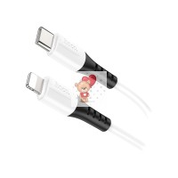 Кабель Type-C - Lightning Hoco X82 (3A, PD, оплетка силикон, термостойкий) Белый Кабель Type-C - Lightning Hoco X82 (3A, PD, оплетка силикон, термостойкий) Белый