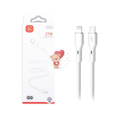 Кабель Type-C - Lightning XO NBQ231A (3A, 27W, PD) Белый