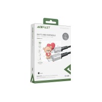 Кабель Type-C - Type-C Acefast C1-03 (3A, 60W, PD, оплетка нейлон, 1,2 м) Черный Кабель Type-C - Type-C Acefast C1-03 (3A, 60W, PD, оплетка нейлон, 1,2 м) Черный