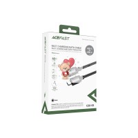 Кабель Type-C - Type-C Acefast C20-03 (3A, 60W, PD, оплетка нейлон, 1,2 м) Черный Кабель Type-C - Type-C Acefast C20-03 (3A, 60W, PD, оплетка нейлон, 1,2 м) Черный