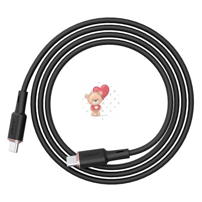 Кабель Type-C - Type-C Acefast C2-03 (3A, 60W, PD, силикон, 1,2 м) Черный Кабель Type-C - Type-C Acefast C2-03 (3A, 60W, PD, силикон, 1,2 м) Черный