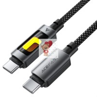 Кабель Type-C - Type-C Acefast C21-03 (3A, 60W, PD, оплетка нейлон, 1,2 м) Черный Кабель Type-C - Type-C Acefast C21-03 (3A, 60W, PD, оплетка нейлон, 1,2 м) Черный