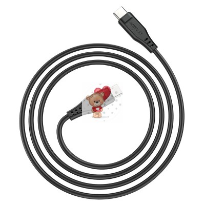 Кабель Type-C - Type-C Acefast C3-03 (3A, 60W, PD, 1,2 м) Черный