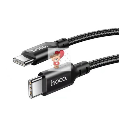 Кабель Type-C - Type-C Hoco X14 (3A, 60W, PD, оплетка нейлон) Черный Кабель Type-C - Type-C Hoco X14 (3A, 60W, PD, оплетка нейлон) Черный