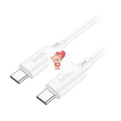 Кабель Type-C - Type-C Hoco X88 (5A, 60W) Белый Кабель Type-C - Type-C Hoco X88 (5A, 60W) Белый