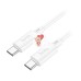 Кабель Type-C - Type-C Hoco X88 (5A, 60W) Белый Кабель Type-C - Type-C Hoco X88 (5A, 60W) Белый