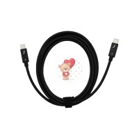 Кабель Type-C - Type-C Thunderbolt 4 (100W, PD, 2 м) (тех.упак.) Черный Кабель Type-C - Type-C Thunderbolt 4 (100W, PD, 2 м) (тех.упак.) Черный