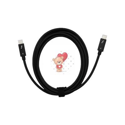 Кабель Type-C - Type-C Thunderbolt 4 (100W, PD, 2 м) (тех.упак.) Черный