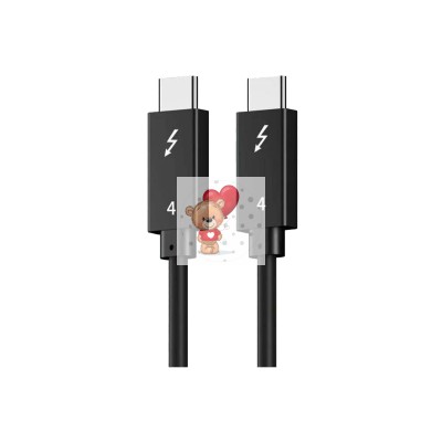 Кабель Type-C - Type-C Thunderbolt 4 (100W, PD, 2 м) (тех.упак.) Черный Кабель Type-C - Type-C Thunderbolt 4 (100W, PD, 2 м) (тех.упак.) Черный