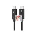 Кабель Type-C - Type-C Thunderbolt 4 (100W, PD, 2 м) (тех.упак.) Черный Кабель Type-C - Type-C Thunderbolt 4 (100W, PD, 2 м) (тех.упак.) Черный