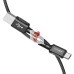 Кабель USB - Type-C Acefast C1-04 (3A, оплетка нейлон, 1,2 м) Черный Кабель USB - Type-C Acefast C1-04 (3A, оплетка нейлон, 1,2 м) Черный
