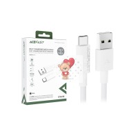 Кабель USB - Type-C Acefast C18-04 (3A, оплетка нейлон, 1,2 м) Белый Кабель USB - Type-C Acefast C18-04 (3A, оплетка нейлон, 1,2 м) Белый