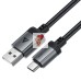 Кабель USB - Type-C Acefast C20-04 (3A, оплетка нейлон, 1,2 м) Черный Кабель USB - Type-C Acefast C20-04 (3A, оплетка нейлон, 1,2 м) Черный