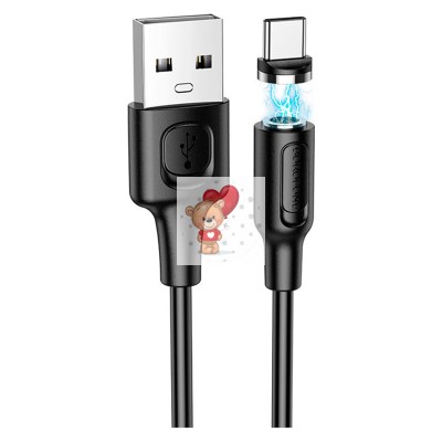 Кабель USB - Type-C Borofone BX41 (3A, магнитный) Черный Кабель USB - Type-C Borofone BX41 (3A, магнитный) Черный