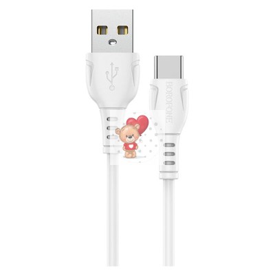 Кабель USB - Type-C Borofone BX51 (3A) Белый Кабель USB - Type-C Borofone BX51 (3A) Белый