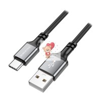 Кабель USB - Type-C Borofone BX83 (3A, силикон, термостойкий) Черный Кабель USB - Type-C Borofone BX83 (3A, силикон, термостойкий) Черный