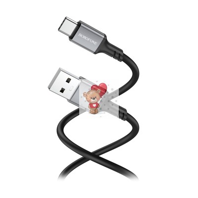 Кабель USB - Type-C Borofone BX83 (3A, силикон, термостойкий) Черный Кабель USB - Type-C Borofone BX83 (3A, силикон, термостойкий) Черный