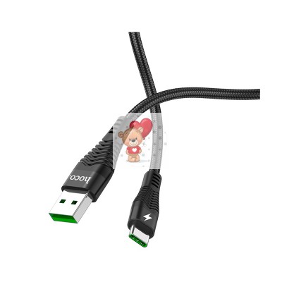Кабель USB - Type-C Hoco U53 (5A, оплетка нейлон, 1,2 м) Черный Кабель USB - Type-C Hoco U53 (5A, оплетка нейлон, 1,2 м) Черный