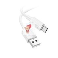 Кабель USB - Type-C Hoco X107 (3A) Белый Кабель USB - Type-C Hoco X107 (3A) Белый