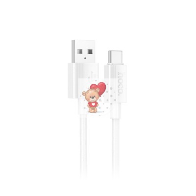Кабель USB - Type-C Hoco X107 (3A) Белый Кабель USB - Type-C Hoco X107 (3A) Белый