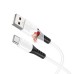 Кабель USB - Type-C Hoco X82 (3A, силикон, термостойкий) Белый